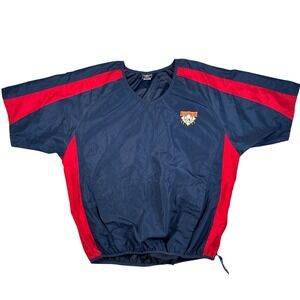 Cooperstown Dreams Park Mens Baseball Windbreaker Cage Jacket Blue Red Large‎